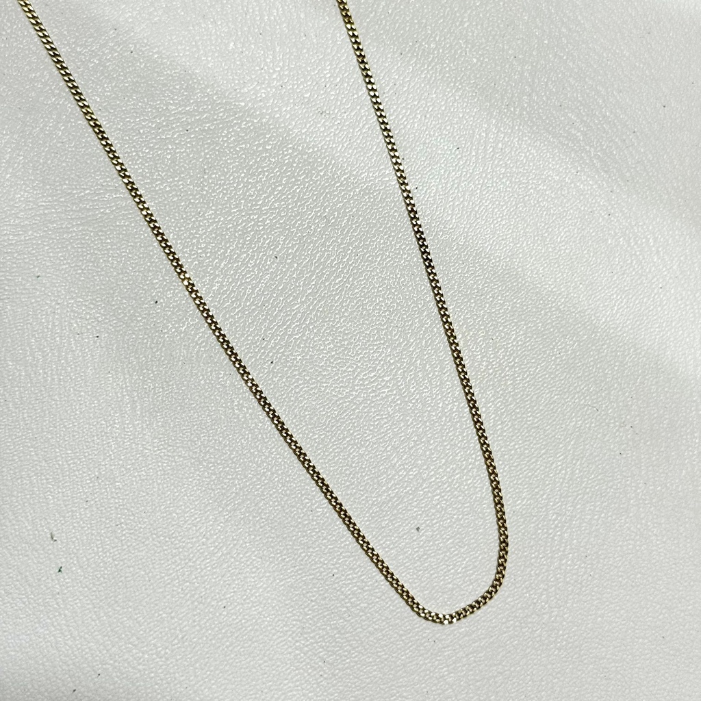 Cadena oro 18 K Tejido Cubano 42CM X 1MM