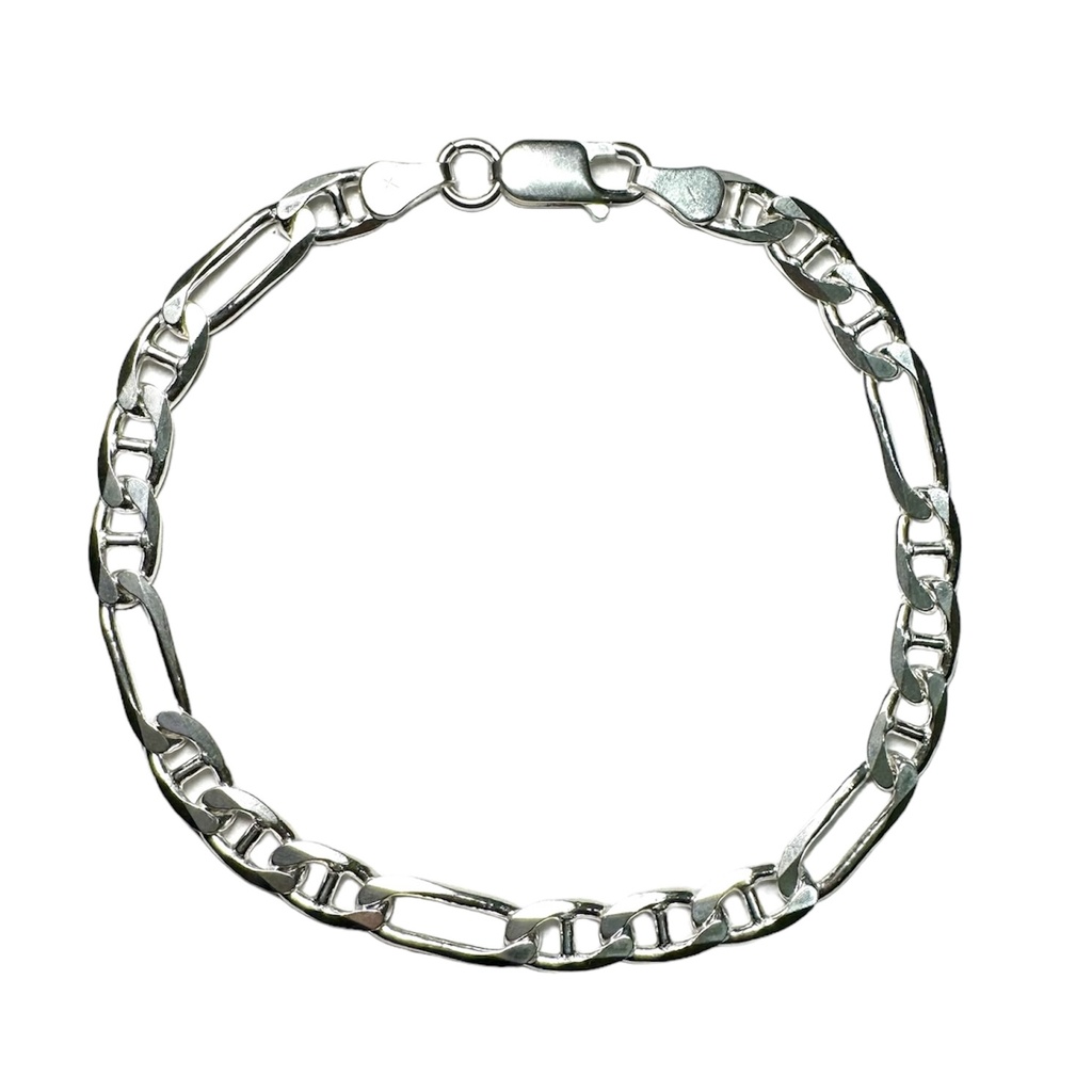 pulsera plata tejido cartier 21 cm x 6mm