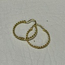 Candongas oro 18K diseño trenzado Diam2cm