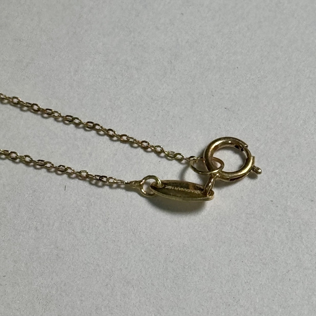Cadena oro 18K tejido ancla 32cm x 1mm