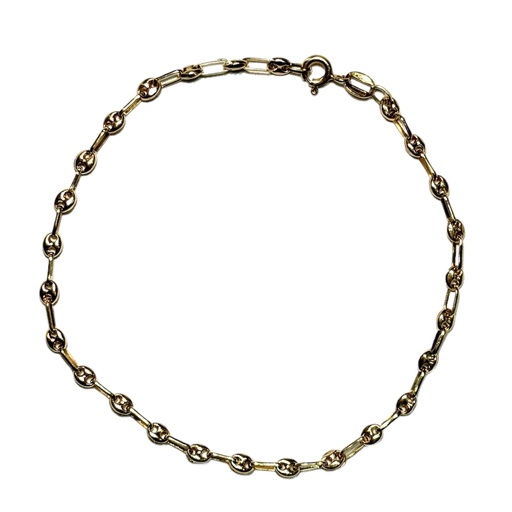 [A0049 PL] Pulsera oro 18k tejido Gucci pequeño