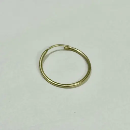 [A0132 AR] Candonga oro 18k aro liso 1.5cm 