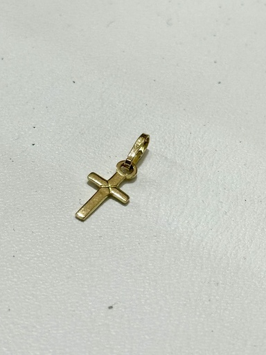 [A0167 DJ] Dije en oro 18k cruz mini