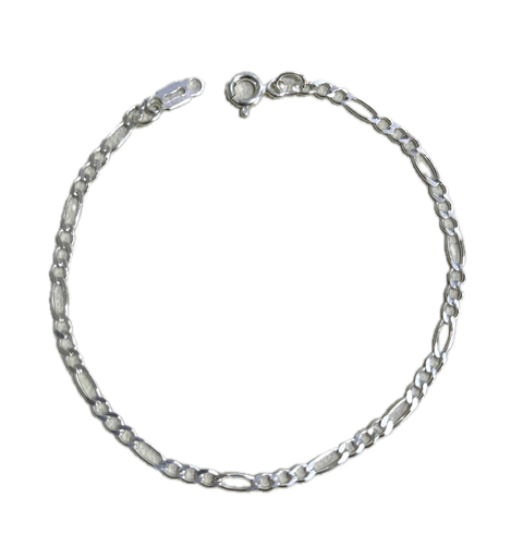 [A0039 PL] Pulsera plata tejido Cartier 22cm x 3mm