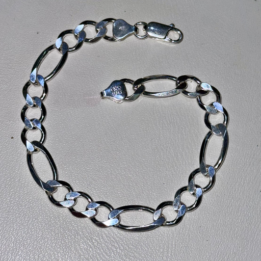 [A0100 PL] Pulsera en plata tejido cartier 21 cm x 7mm