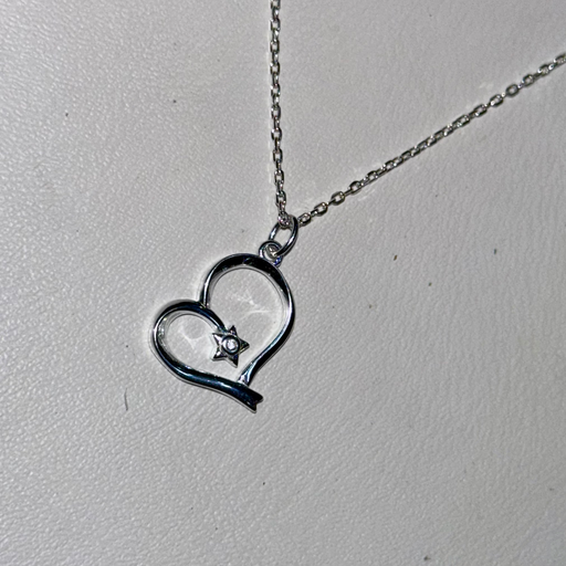 [A0153 CA] Cadena  graduable con dije corazón